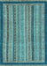 Oriental Light Blue Modern Rug, abs2410lblu