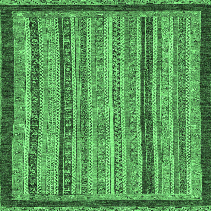 Square Oriental Emerald Green Modern Rug, abs2410emgrn