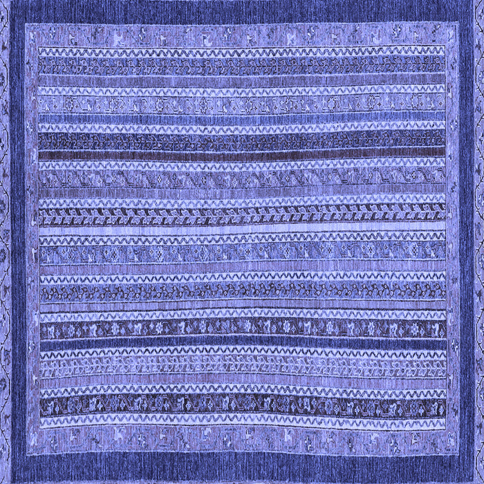Square Oriental Blue Modern Rug, abs2410blu