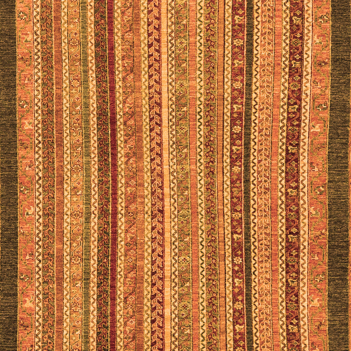 Machine Washable Oriental Orange Modern Area Rugs, wshabs2410org