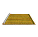 Sideview of Machine Washable Oriental Yellow Modern Rug, wshabs2410yw