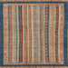 Square Machine Washable Abstract Camel Brown Rug, wshabs2410