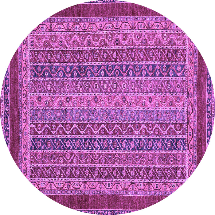 Round Oriental Purple Modern Rug, abs2411pur