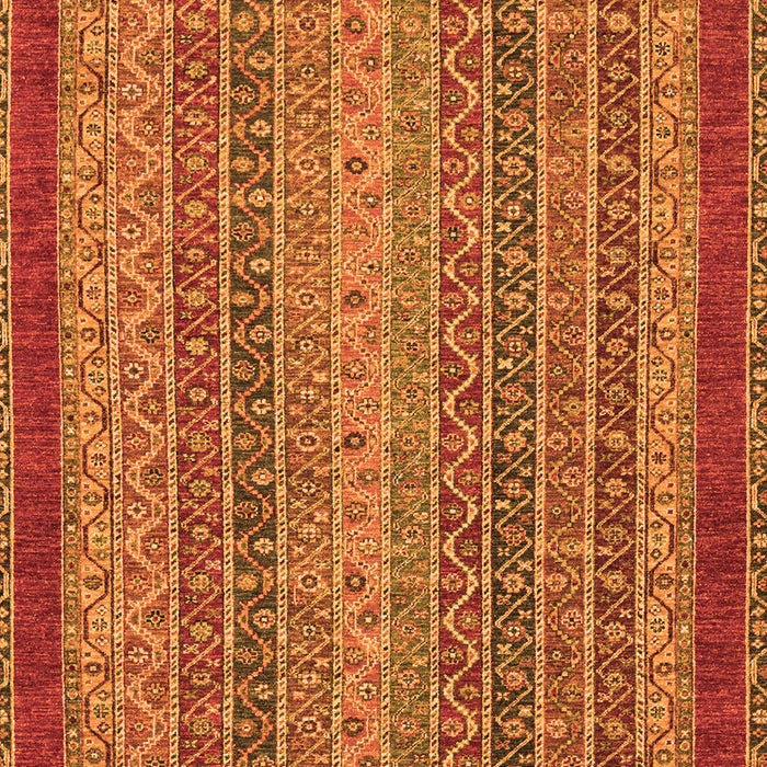 Machine Washable Oriental Orange Modern Area Rugs, wshabs2411org