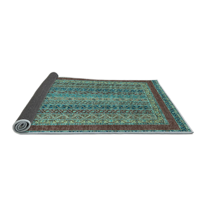 Sideview of Oriental Light Blue Modern Rug, abs2411lblu
