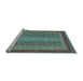 Sideview of Machine Washable Oriental Light Blue Modern Rug, wshabs2411lblu