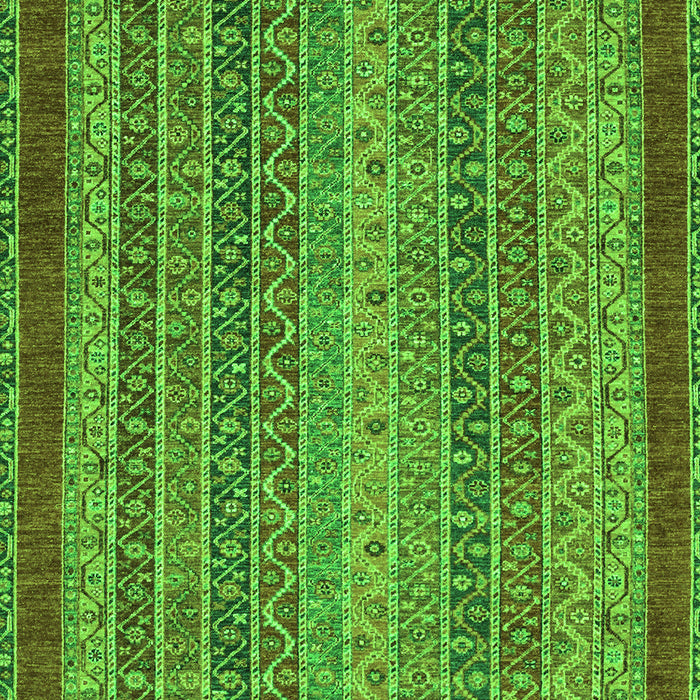 Machine Washable Oriental Green Modern Area Rugs, wshabs2411grn