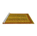 Sideview of Machine Washable Oriental Yellow Modern Rug, wshabs2411yw