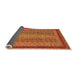 Sideview of Oriental Orange Modern Rug, abs2411org