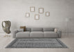 Machine Washable Oriental Gray Modern Rug in a Living Room,, wshabs2411gry