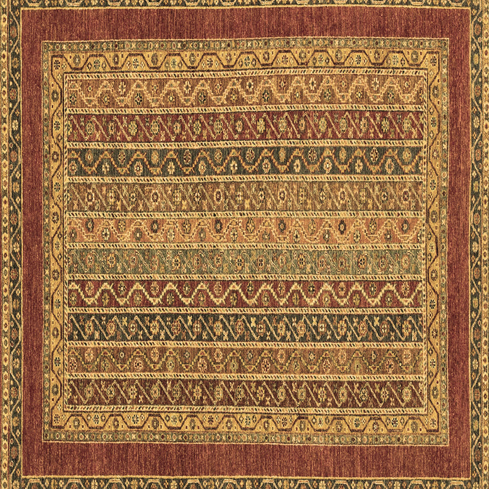 Square Machine Washable Oriental Brown Modern Rug, wshabs2411brn