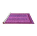 Sideview of Machine Washable Oriental Purple Modern Area Rugs, wshabs2411pur