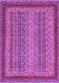 Machine Washable Oriental Purple Modern Area Rugs, wshabs2411pur