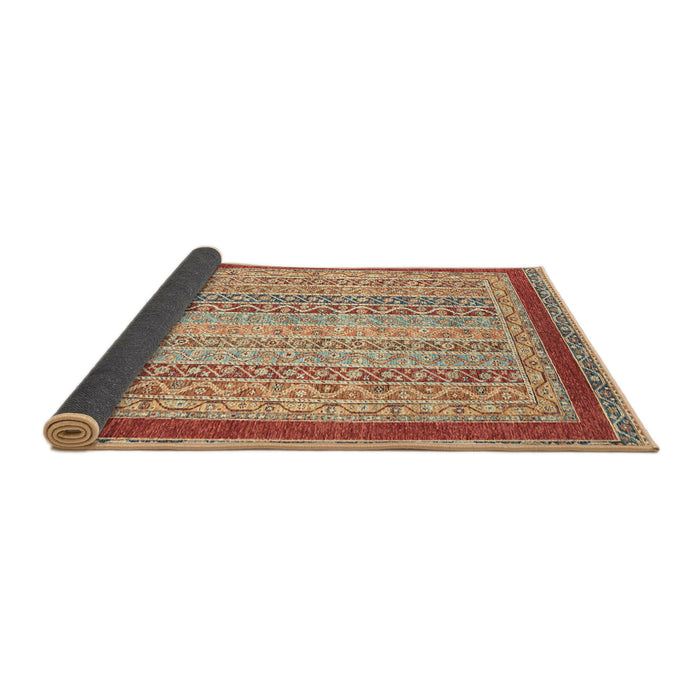 Sideview of Abstract Brown Oriental Rug, abs2412