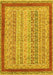 Oriental Yellow Modern Rug, abs2412yw