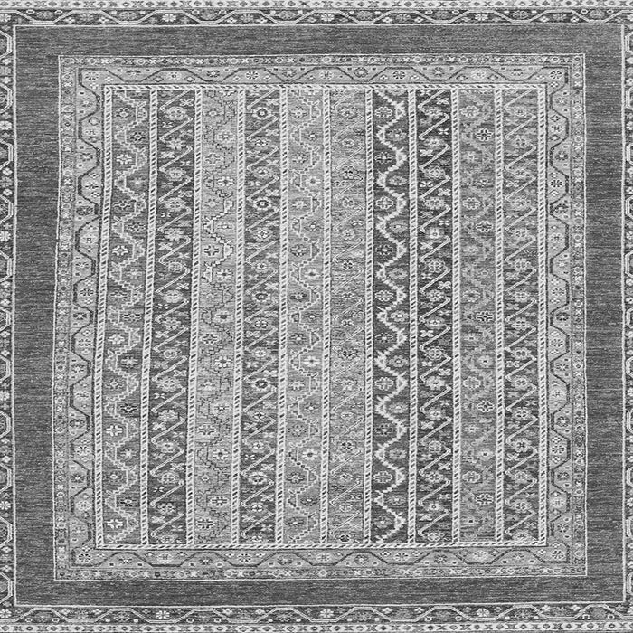 Square Oriental Gray Modern Rug, abs2412gry