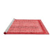 Modern Red Washable Rugs