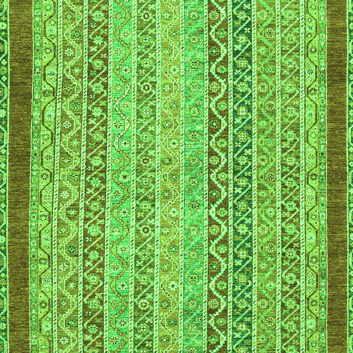 Machine Washable Oriental Green Modern Area Rugs, wshabs2412grn