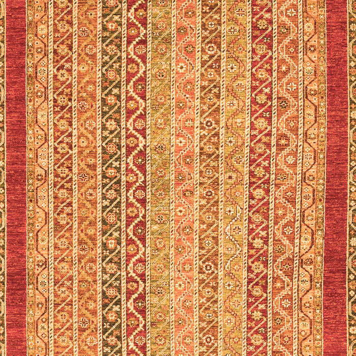 Machine Washable Oriental Orange Modern Area Rugs, wshabs2412org