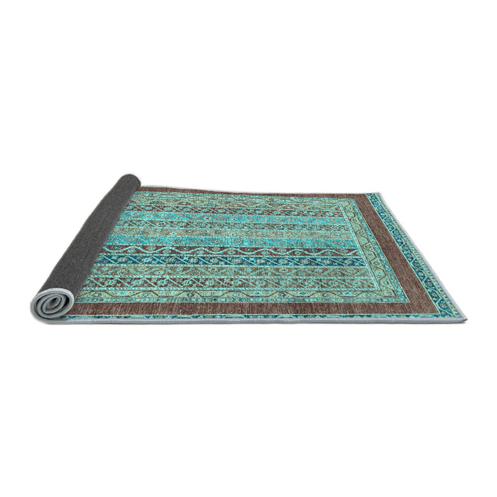 Sideview of Oriental Light Blue Modern Rug, abs2412lblu