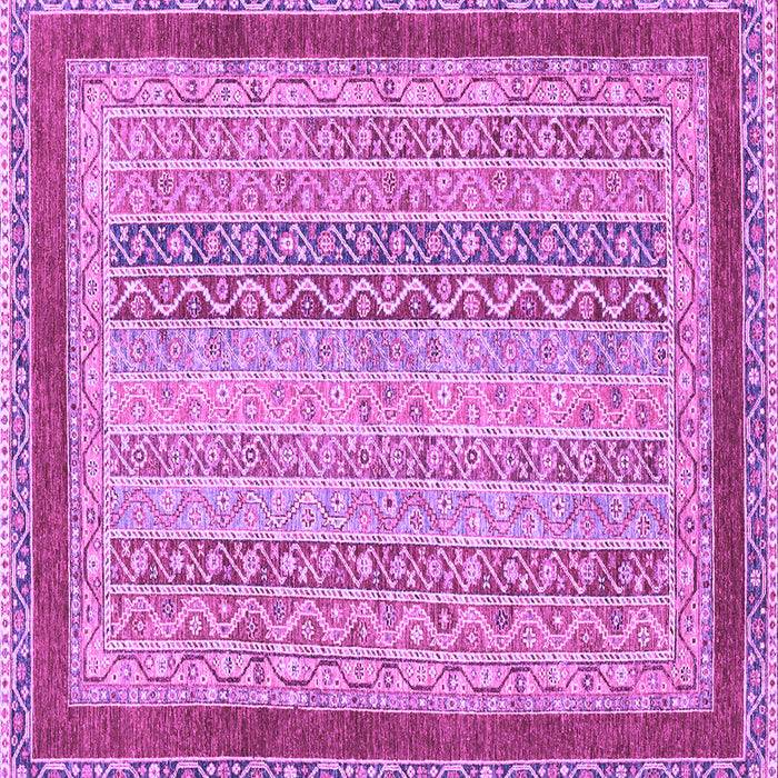 Square Machine Washable Oriental Purple Modern Area Rugs, wshabs2412pur
