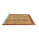 Sideview of Machine Washable Oriental Brown Modern Rug, wshabs2412brn