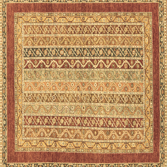 Square Oriental Brown Modern Rug, abs2412brn