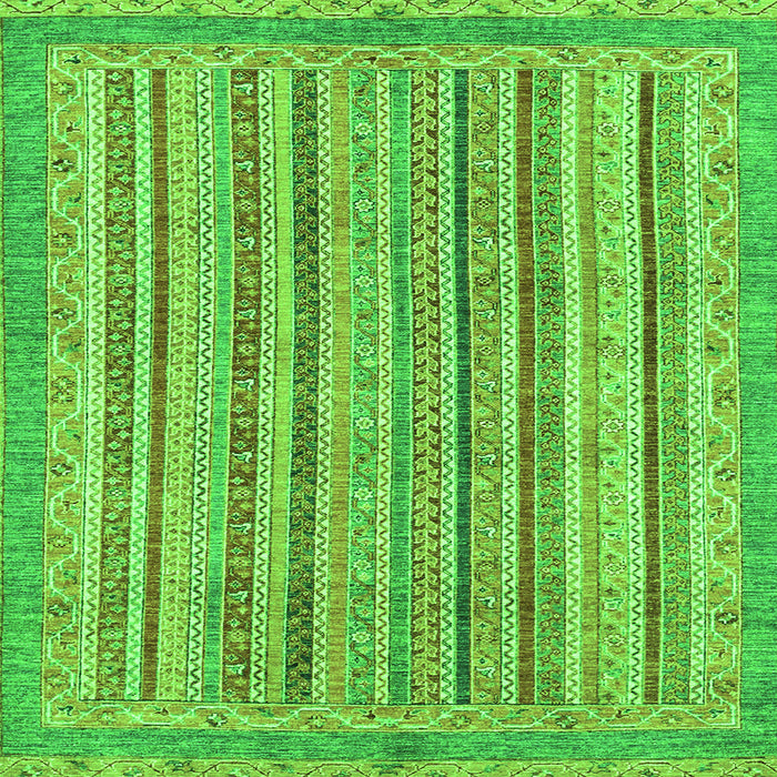 Square Oriental Green Modern Rug, abs2413grn