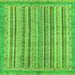 Square Oriental Green Modern Rug, abs2413grn