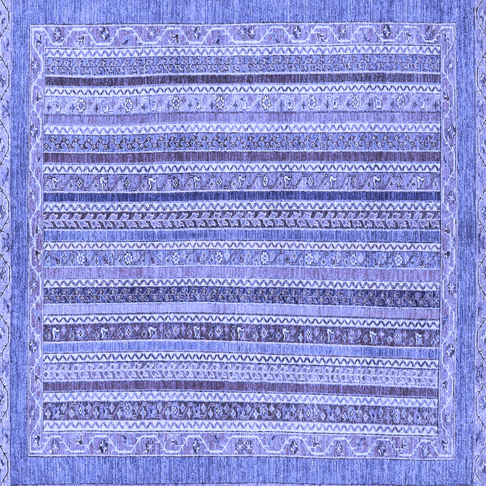 Square Oriental Blue Modern Rug, abs2413blu
