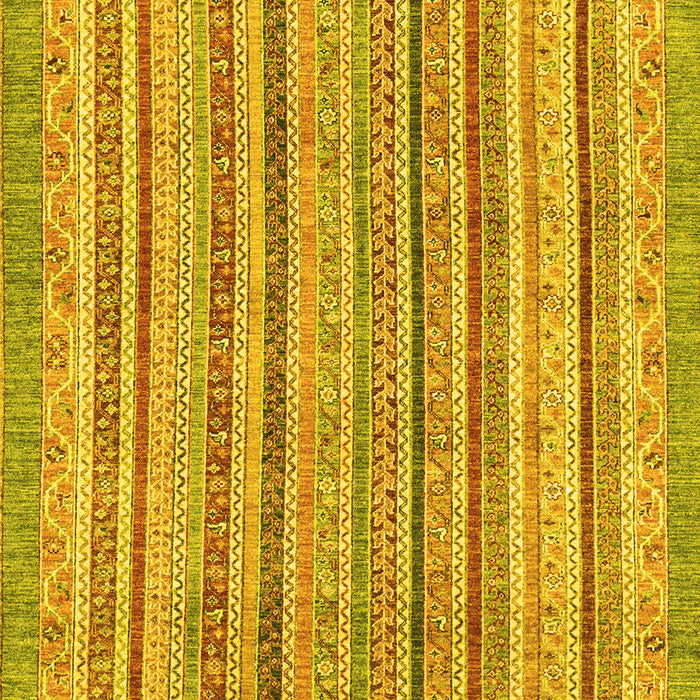 Machine Washable Oriental Yellow Modern Rug, wshabs2413yw