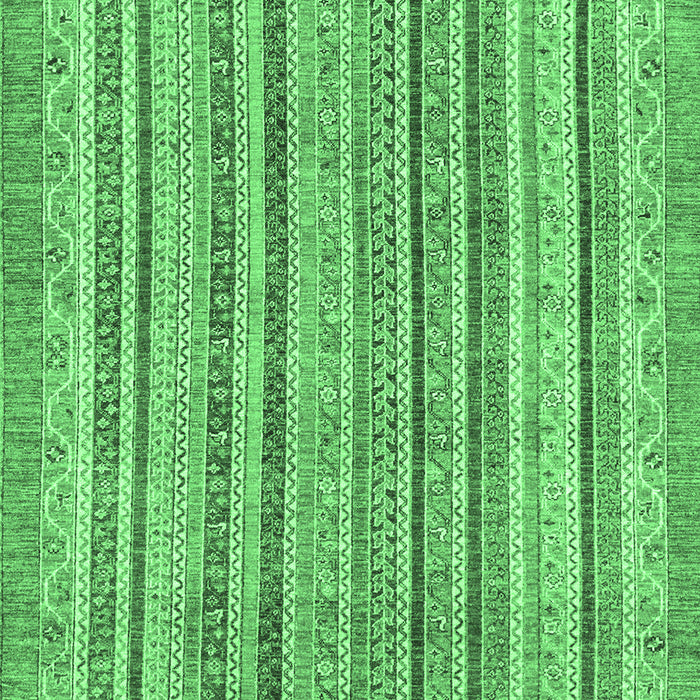 Machine Washable Oriental Emerald Green Modern Area Rugs, wshabs2413emgrn