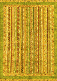 Oriental Yellow Modern Rug, abs2413yw