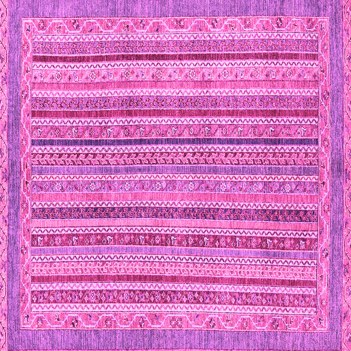 Square Machine Washable Oriental Pink Modern Rug, wshabs2413pnk