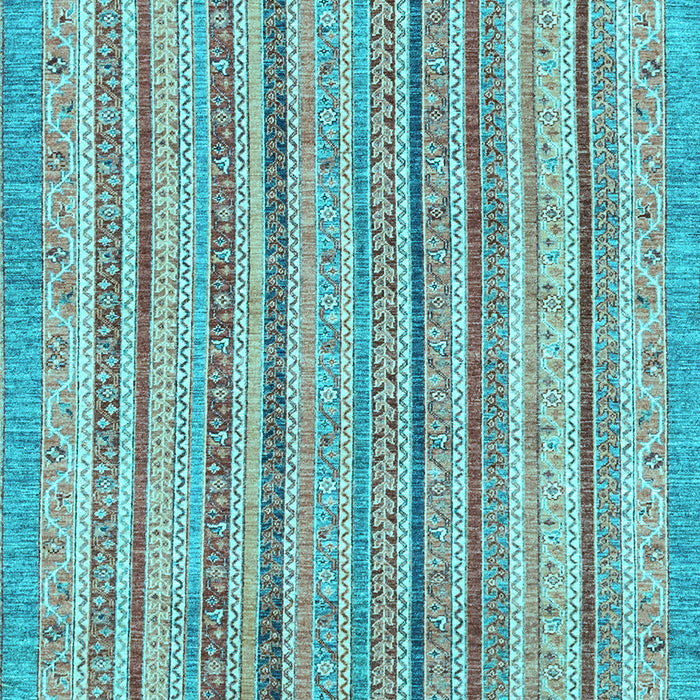 Machine Washable Oriental Light Blue Modern Rug, wshabs2413lblu