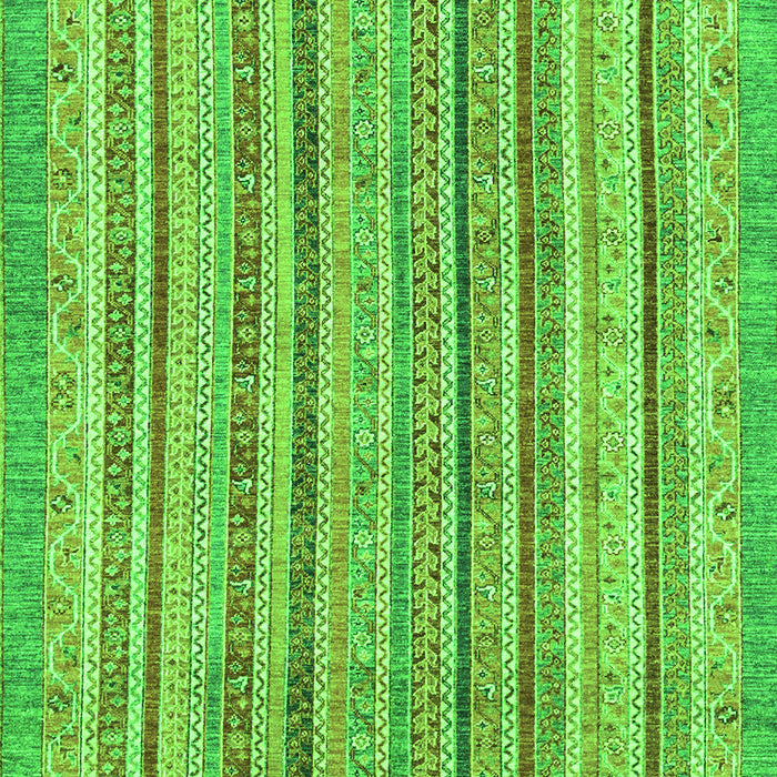 Machine Washable Oriental Green Modern Area Rugs, wshabs2413grn