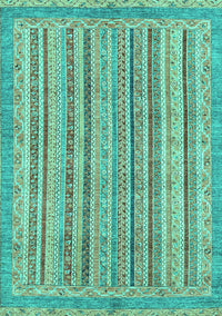 Oriental Turquoise Modern Rug, abs2413turq