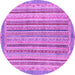 Round Machine Washable Oriental Purple Modern Area Rugs, wshabs2413pur