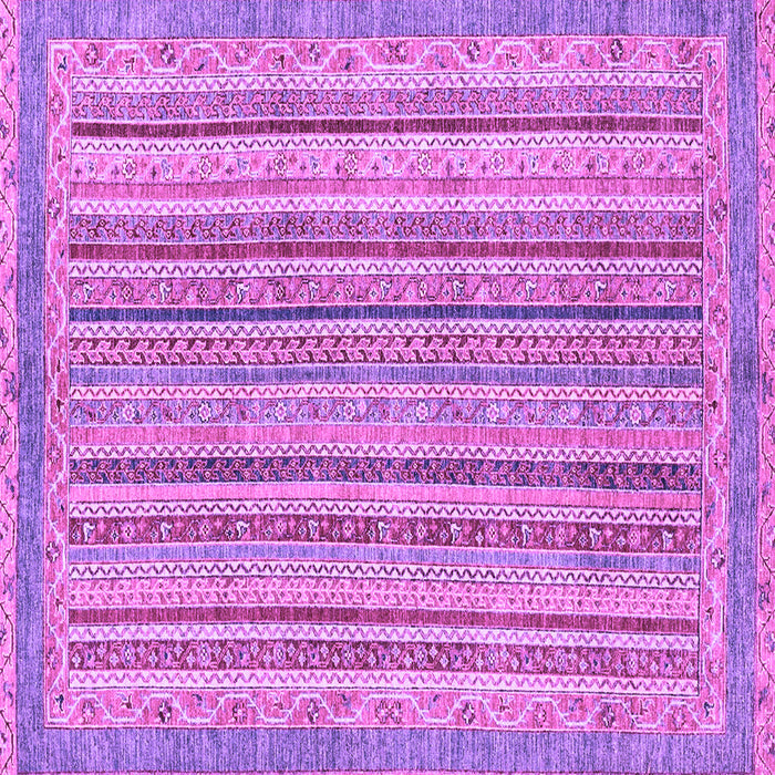 Square Machine Washable Oriental Purple Modern Area Rugs, wshabs2413pur