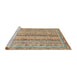 Sideview of Machine Washable Abstract Gold Brown Rug, wshabs2414