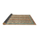 Sideview of Abstract Gold Brown Oriental Rug, abs2414