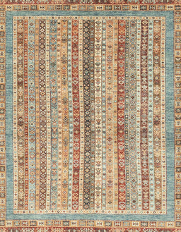 Abstract Gold Brown Oriental Rug, abs2414