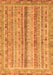 Machine Washable Oriental Orange Modern Area Rugs, wshabs2414org