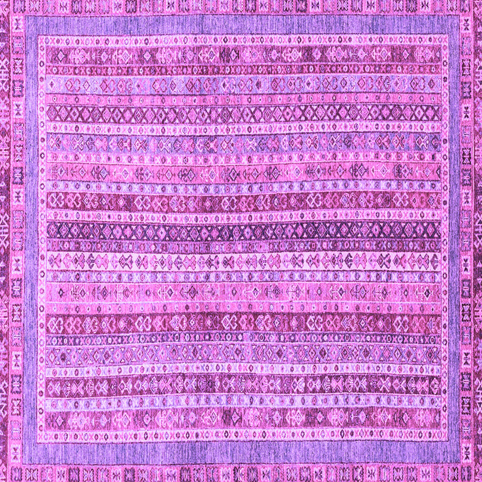 Square Machine Washable Oriental Purple Modern Area Rugs, wshabs2414pur