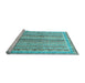 Sideview of Machine Washable Oriental Light Blue Modern Rug, wshabs2414lblu