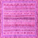 Square Oriental Pink Modern Rug, abs2414pnk