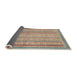 Sideview of Abstract Gold Brown Oriental Rug, abs2415