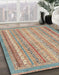 Machine Washable Abstract Gold Brown Rug in a Family Room, wshabs2415