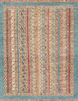 Abstract Gold Brown Oriental Rug, abs2415