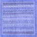 Square Oriental Blue Modern Rug, abs2415blu